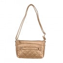 VISM Quilted Crossbody Bag (Brown)
