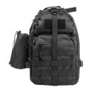 VISM Sling Backpack Pack/Water Bottle Pouch (Black)