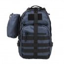 VISM Sling Backpack Pack/Water Bottle Pouch (Blue/Black)