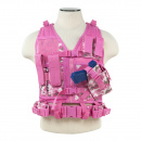 VISM Childrens Tactical Crossdraw Vest (Pink Camo/XS - S)