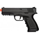UK Arms Spring Compact Metal Airsoft Training Pistol (Black)