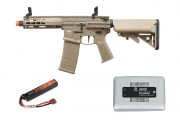 Poseidon PDW 6" PDW w/ Aether v2 & Crane Stock AEG Rifle Battery & Charge Combo (Tan)