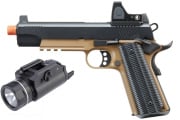 Ed Brown 1911 SOCOM GBB Airsoft Pistol w/ Red Dot Sight Field Ready Combo V1