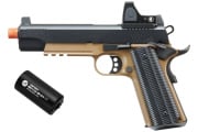 Ed Brown 1911 SOCOM GBB Airsoft Pistol w/ Red Dot Sight Field Ready Combo V2