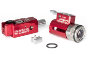 TTI One-Piece Full CNC 7075 TOkyo Marui MWS TDC Hop-Up Chamber and Adjuster Set (Red)