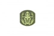 Emerson Frog Skeleton PVC Patch (OD Green/Neon)