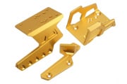 ACW Exoskeleton Optic Mount w/ Thumb Rest For Hi-Capa GBB Airsoft Pistols (Gold)