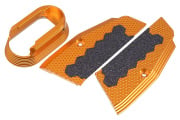 Aluminum Short Grip Panels with Magwell for ASG CZ Shadow 2 (Orange)