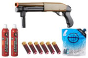 Golden Eagle M8876 3/6-Shot Pump Action Gas Airsoft Shotgun Combo