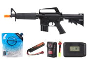 E&C Full Metal XX177 AEG Airsoft Rifle Battery & Charger Combo