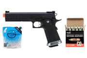 KJW Xcelerator 6" Hi-CAPA CO2 Gas Blowback Airsoft Pistol CO2 Combo
