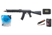 LCT LCKM Steel AEG Airsoft Rifle w/ ASTER V2 Battery & Charger Combo
