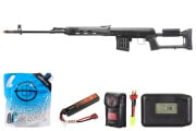 LCT SVD Dragunov AEG Airsoft Rifle Battery & Charger Combo