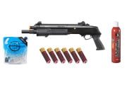 BO Manufacture REP FABARM STF12 Short 11" Pump Action Gas Shotgun Green Gas/Shell Combo (Black)