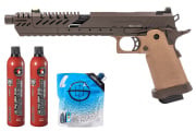 Vorsk 7.0 Titan Hi-Capa GBB Airsoft Pistol Green Gas Combo (Tan/Bronze)