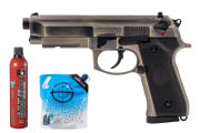 Vorsk VM9 Osiris GBB Airsoft Pistol Green Gas Combo (Brushed Aluminum)
