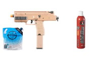 Vorsk VMP-1C GBB Airsoft SMG Green Gas Combo (Tan)