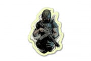 AIRSOFT GI ORIGINAL BOAZ VINYL STICKER (LIMITED EDITION GLOW IN THE DARK/ONLY 100 AVAILABLE)
