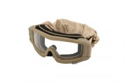 Lancer Tactical UV400 Airsoft Safety Clear Lens Goggles (Tan)