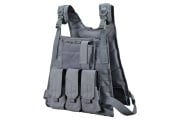 Lancer Tactical MOLLE Tactical Vest (Grey)