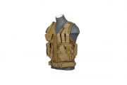 Lancer Tactical Cross Draw Vest w/ Holster (Khaki)