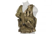 Lancer Tactical Cross Draw Vest w/ Holster (Camo)