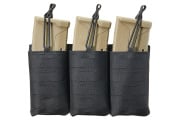 Lancer Tactical Laser Cut Triple AR 30 Round Magazine Pouch (Black)