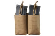 Lancer Tactical Laser Cut Double AR 30 Round Magazine Pouch (Tan)