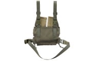 Lancer Tactical MOLLE Drop Leg Panel w/ Double Magazine Pouches (Green)