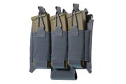 Lancer Tactical Double Kangaroo Magazine Velcro Placard (Gray)