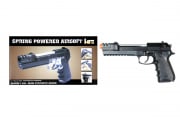 HFC HA118EBL M9 Compensated Spring Airsoft Pistol (Black/Silver)