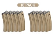 Lancer Tactical 35rd M4 MWS GBBR Magazine 10 Pack (Tan)