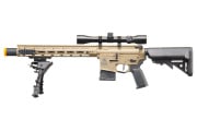 Lancer Tactical Gen 2 Hellion 13" SPR M4 AEG Airsoft Rifle w/ Mock Suppressor (Tan)