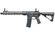 MAYO GANG MGC4 MK2 FULL METAL M4 AEG W/ ETU AIRSOFT RIFLE (BLACK & GOLD)
