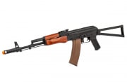 Lancer Tactical AK-74N w/ Folding Stock AEG Airsoft Rifle (Real Wood/Stamp Steel)