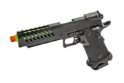 Lancer Tactical Knightshade Hi-Capa Gas Blowback Airsoft Pistol (Black/Green)