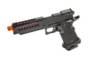 Lancer Tactical Knightshade Hi-Capa Gas Blowback Airsoft Pistol (Black/Red)