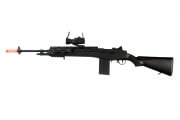 UK Arms M160B2 M14 Spring Airsoft Rifle Flashlight & Red Dot