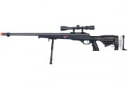 WELL MB12BAB Full Metal Bolt Action Airsoft Rifle With Scope And Bipod (Black)