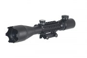 Well 4-16x50mm Tri-Rail Illuminated Red & Green Scope with Integral Mount