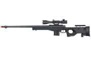WELL MB4403BA2 Bolt Action Airsoft Rifle With Fluted Barrel And Illuminated Scope (Black)