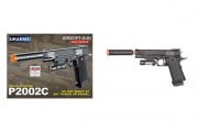 UK Arms P2002C Spring Airsoft Pistol w/ Laser & Mock Suppressor (Black)