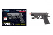 UK Arms P2003 M1911 Spring Airsoft Pistol w/ Laser (Black)