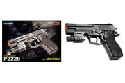UK Arms P2220 M1911 Spring Airsoft Pistol w/ Flashlight (Black)