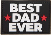 Code 11 Best Dad Ever PVC Patch (Black)