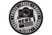 Code 11 News Press Camera PVC Patch