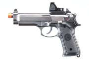 KLI KL92 OR Dual Power CO2 GBB Airsoft Pistol Red Dot Combo (Platinum)
