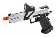Vorsk Airsoft CS Vengeance 5.1 Hi Capa GBB Airsoft Pistol w/ Micro Red Dot (Silver/Black)