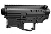 Zion Arms R15 Full Metal Receiver Set for M4 AEG Airsoft Rifles (Black)