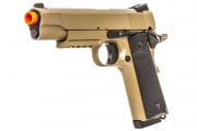 Double Bell M1911 CQB Tactical Gas Blowback Airsoft Pistol (Tan)